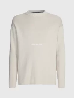 Calvin Klein Pull En Coton Bio Avec Logo -Pas Cher Calvin Klein Magasin J30J322859 ACI alternate4