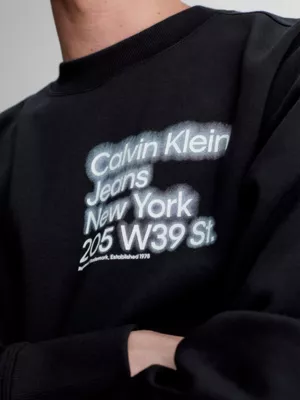 Calvin Klein Sweat-shirt En Coton Bio Imprimé 6 Calvin Klein Sweat-shirt En Coton Bio Imprimé – Image 4