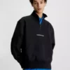Calvin Klein Sweat-shirt Relaxed Avec Col Zippé