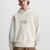 Calvin Klein Sweat-shirt à Capuche Relaxed Avec Monogramme -Pas Cher Calvin Klein Magasin J30J322901 ACI main