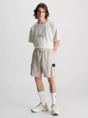 Calvin Klein Short Cargo Relaxed En Maille Et Nylon 6 Calvin Klein Short Cargo Relaxed En Maille Et Nylon – Image 4