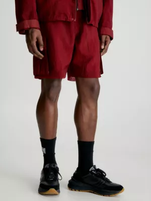 Calvin Klein Short Cargo Relaxed En Maille Et Nylon 3 Calvin Klein Short Cargo Relaxed En Maille Et Nylon