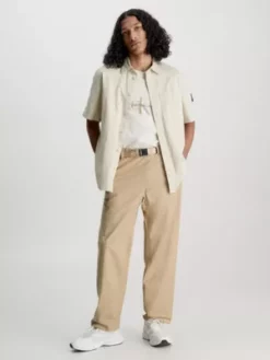 Calvin Klein Chino Utilitaire Droit Avec Ceinture -Pas Cher Calvin Klein Magasin J30J322920 PF2 alternate3