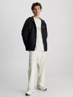 Calvin Klein Coupe-vent à Capuche En Nylon Recyclé -Pas Cher Calvin Klein Magasin J30J322934 BEH alternate4