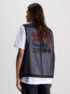 Calvin Klein Gilet Relaxed En Maille Et Nylon 4 Calvin Klein Gilet Relaxed En Maille Et Nylon â Image 2