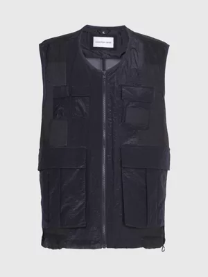 Calvin Klein Gilet Relaxed En Maille Et Nylon 7 Calvin Klein Gilet Relaxed En Maille Et Nylon â Image 5