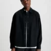 Calvin Klein Chemise Veste Oversize En Coton Indéchirable -Pas Cher Calvin Klein Magasin J30J322951 BEH main