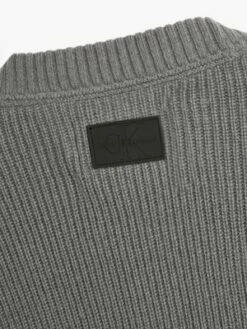 Calvin Klein Gilet Relaxed En Laine -Pas Cher Calvin Klein Magasin J30J323053 PQ5 alternate7