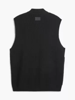 Calvin Klein Veste Sans Manches Relaxed Zippée En Laine -Pas Cher Calvin Klein Magasin J30J323054 BEH alternate6