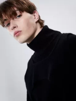 Calvin Klein Pull Relaxed En Laine Style Harnais -Pas Cher Calvin Klein Magasin J30J323056 BEH alternate2