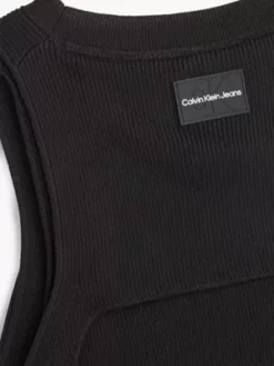 Calvin Klein Veste Slim En Maille Avec Détail Harnais 15 Calvin Klein Veste Slim En Maille Avec Détail Harnais -Pas Cher Calvin Klein Magasin J30J323058 BEH alternate6