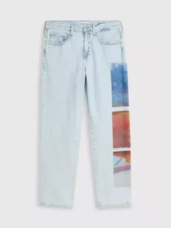 Calvin Klein Jean Straight 90's Imprimé -Pas Cher Calvin Klein Magasin J30J323070 1AA alternate5