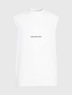 Calvin Klein Débardeur Relaxed En Coton Bio -Pas Cher Calvin Klein Magasin J30J323146 YAF alternate5