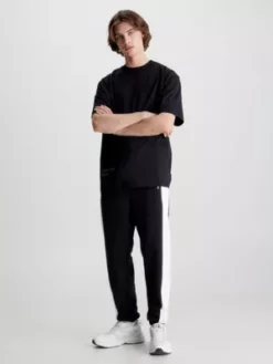 Calvin Klein Pantalon De Jogging Color-block -Pas Cher Calvin Klein Magasin J30J323155 BEH alternate3