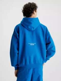 Calvin Klein Sweat-shirt à Capuche Oversize Brodé -Pas Cher Calvin Klein Magasin J30J323156 C3B alternate2