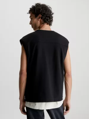 Calvin Klein Gilet Zippé En Tissu éponge De Coton 4 Calvin Klein Gilet Zippé En Tissu éponge De Coton – Image 2