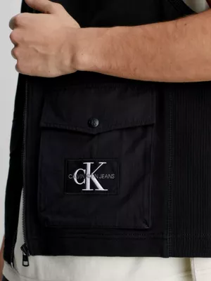 Calvin Klein Gilet Zippé En Tissu éponge De Coton 5 Calvin Klein Gilet Zippé En Tissu éponge De Coton – Image 3