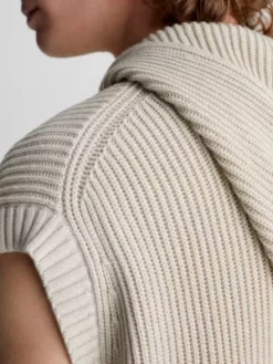 Calvin Klein Pull à Capuche Relaxed Sans Manches 11 Calvin Klein Pull à Capuche Relaxed Sans Manches -Pas Cher Calvin Klein Magasin J30J323171 ACI alternate3