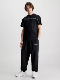 Calvin Klein T-shirt Avec Logo Tape -Pas Cher Calvin Klein Magasin J30J323253 BEH alternate4