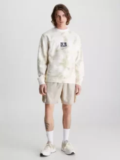 Calvin Klein Sweat-shirt Tie Dye Avec Monogramme -Pas Cher Calvin Klein Magasin J30J323297 0LA alternate3