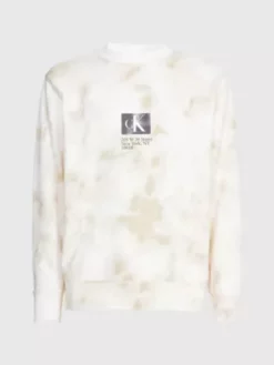 Calvin Klein Sweat-shirt Tie Dye Avec Monogramme -Pas Cher Calvin Klein Magasin J30J323297 0LA alternate4