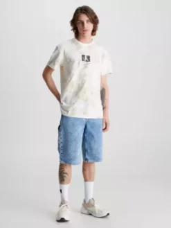 Calvin Klein T-shirt Tie Dye Avec Monogramme -Pas Cher Calvin Klein Magasin J30J323301 0LA alternate3