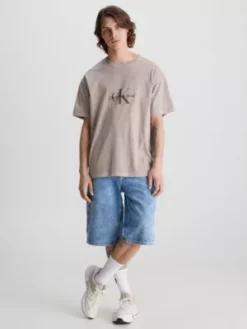 Calvin Klein T-shirt Relaxed Avec Monogramme -Pas Cher Calvin Klein Magasin J30J323306 PE5 alternate3