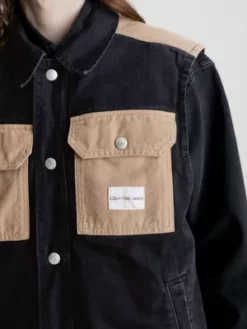 Calvin Klein Veste Matelassé En Denim Recyclé 9 Calvin Klein Veste Matelassé En Denim Recyclé -Pas Cher Calvin Klein Magasin J30J323388 1BY alternate2