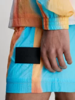 Calvin Klein Short Multicolore En Nylon Recyclé -Pas Cher Calvin Klein Magasin J30J323403 0K9 alternate2