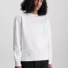Calvin Klein Sweat-shirt En Molleton De Coton Avec Logo -Pas Cher Calvin Klein Magasin J30J323420 YAF main