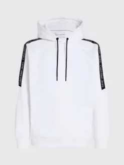 Calvin Klein Sweat-shirt à Capuche Recyclé Avec Logo Tape -Pas Cher Calvin Klein Magasin J30J323429 YAF alternate5