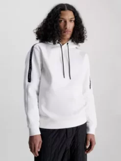 Calvin Klein Sweat-shirt à Capuche Recyclé Avec Logo Tape