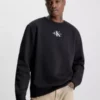 Calvin Klein Sweat-shirt Avec Monogramme -Pas Cher Calvin Klein Magasin J30J323434 BEH main