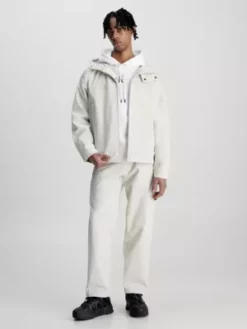 Calvin Klein Veste à Capuche Relaxed En Nylon -Pas Cher Calvin Klein Magasin J30J323460 ACF alternate3