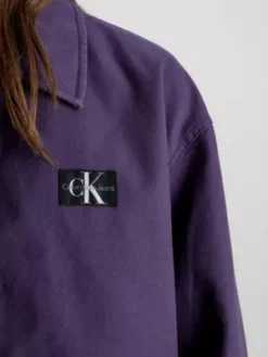 Calvin Klein Veste Zippée En Toile De Coton -Pas Cher Calvin Klein Magasin J30J323471 VGS alternate2