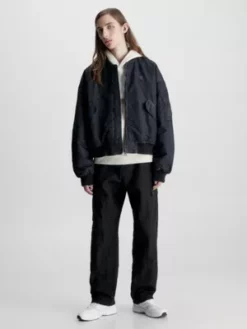 Calvin Klein Blouson Bomber Surdimensionné Et Matelassé -Pas Cher Calvin Klein Magasin J30J323474 BEH alternate3