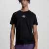 Calvin Klein T-shirt En Coton Avec Monogramme -Pas Cher Calvin Klein Magasin J30J323483 BEH main