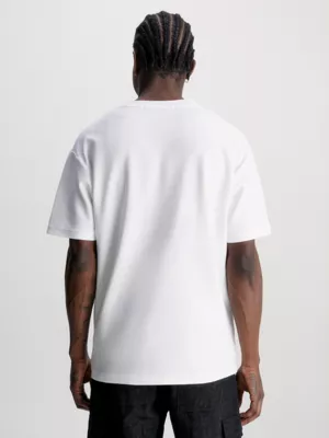 Calvin Klein T-shirt Relaxed En Coton Texturé 5 Calvin Klein T-shirt Relaxed En Coton Texturé – Image 3