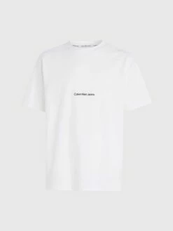 Calvin Klein T-shirt Relaxed En Coton Texturé 13 Calvin Klein T-shirt Relaxed En Coton Texturé -Pas Cher Calvin Klein Magasin J30J323491 YAF alternate5