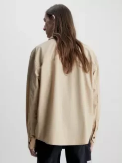 Calvin Klein Chemise Veste Oversize Zippée 10 Calvin Klein Chemise Veste Oversize Zippée -Pas Cher Calvin Klein Magasin J30J323513 PF2 alternate2