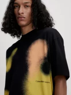Calvin Klein T-shirt Imprimé Spray Oversize 11 Calvin Klein T-shirt Imprimé Spray Oversize -Pas Cher Calvin Klein Magasin J30J323531 BEH alternate3