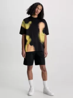 Calvin Klein T-shirt Imprimé Spray Oversize 12 Calvin Klein T-shirt Imprimé Spray Oversize -Pas Cher Calvin Klein Magasin J30J323531 BEH alternate4