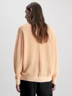 Calvin Klein Pull Relaxed En Coton Texturé -Pas Cher Calvin Klein Magasin J30J323540 SFX alternate1