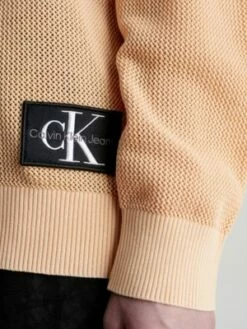 Calvin Klein Pull Relaxed En Coton Texturé -Pas Cher Calvin Klein Magasin J30J323540 SFX alternate2