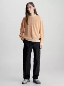 Calvin Klein Pull Relaxed En Coton Texturé -Pas Cher Calvin Klein Magasin J30J323540 SFX alternate3