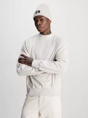 Calvin Klein Sweat-shirt Relaxed En Tissu éponge 3 Calvin Klein Sweat-shirt Relaxed En Tissu éponge