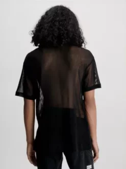 Calvin Klein T-shirt Relaxed En Maille -Pas Cher Calvin Klein Magasin J30J323557 BEH alternate2