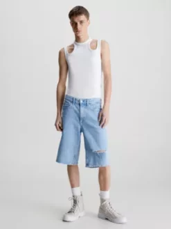 Calvin Klein Débardeur Slim Ajouré 14 Calvin Klein Débardeur Slim Ajouré -Pas Cher Calvin Klein Magasin J30J323568 YAF alternate4