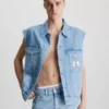 Calvin Klein Gilet Oversize En Jean 1 Calvin Klein Gilet Oversize En Jean -Pas Cher Calvin Klein Magasin J30J323572 1AA main