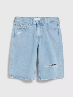 Calvin Klein Short Ample En Jean -Pas Cher Calvin Klein Magasin J30J323574 1AA alternate5